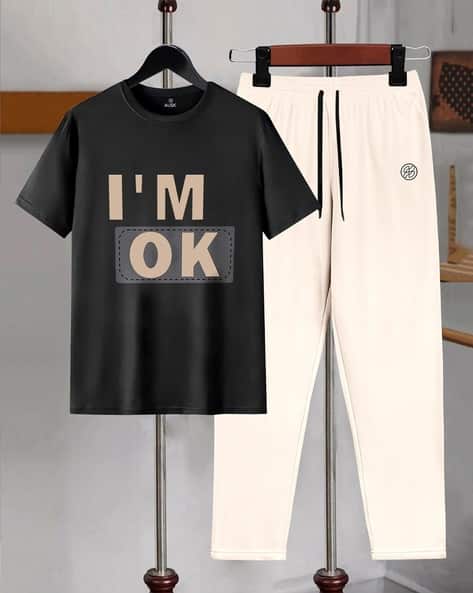AUSK Men Printed Relaxed Fit 2-Piece Set
