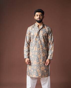 rawayi Men Floral Print Regular Kurta-picture-0
