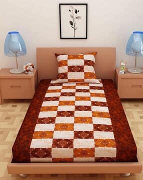 dream care Cotton Printed Bedsheet with Pillow Cover-picture-16
