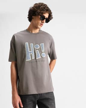 snitch Men Embroidered Regular Fit Crew-Neck T-Shirt-picture-35