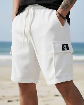 indiclub Men Regular Fit Cargo Shorts-picture-14