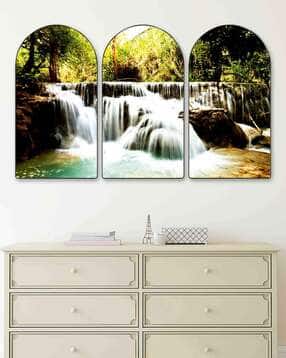 Waterfall Nature Scenery Wall Painting-image-21