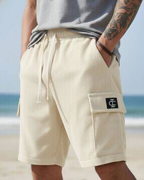 indiclub Men Regular Fit Cargo Shorts-picture-20