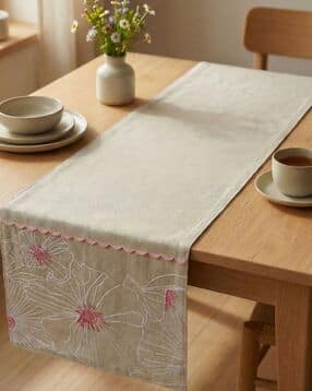 haus & kinder 4-Seater Embroidered Rectangular Table Runner -picture-41