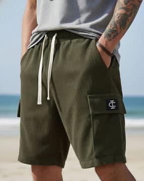 Men Regular Fit Cargo Shorts-image-10