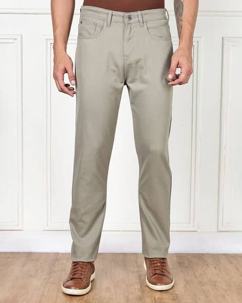 THOMAS SCOTT Men Slim Fit Jeans with Fly-Button Closure