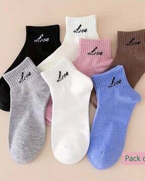 beach curve Women Pack of 5 Low-Cut Length Everyday Socks-picture-17