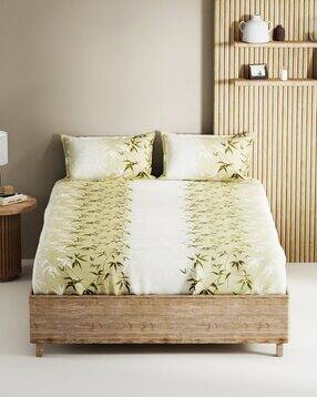bianca 144 TC Floral Print King-Size Bedsheet with Pillow Covers -picture-19