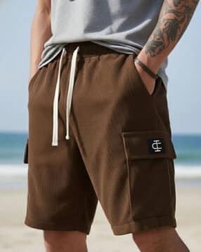 Men Regular Fit Cargo Shorts-image-9
