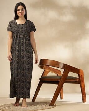 9shines label Women Floral Print Nightgown-picture-51