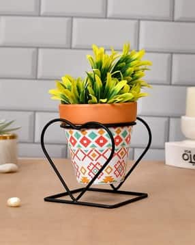 tayhaa Geometric Pattern Ceramic Planter-picture-11