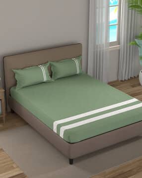 nautica Cotton King Bedsheet With 2 Pillow Covers  -picture-46