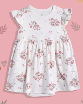 mothercare Girls Autumn Charm Print Romper Dress-picture-36