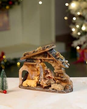 little surprise box Animals with Holy Family Christmas Home Decor 9" x 8" x 2"-picture-16