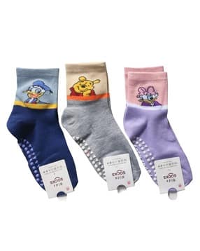cumsin Unisex Pack of 6 Printed Anti-Slip Socks-picture-38