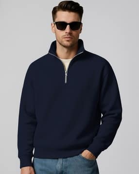 buda jeans co Men Regular Fit Sweatshirt with Neck-Zipper-picture-17