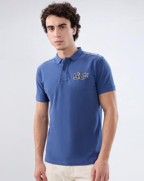 SUPERDRY SDX Shoulder Tape Polo T-Shirt
