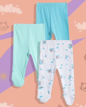 mothercare Unisex Pack of 3 Winter Dreamscape Print Leggings-picture-35
