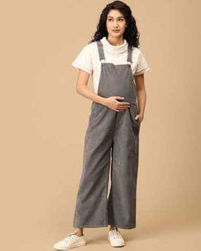 the mom store Women Square-Neck Dungaree-picture-6