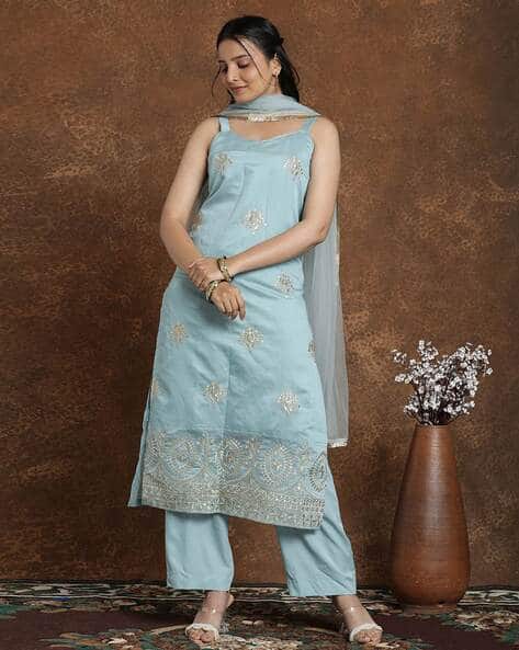 Buy Blue Kurta Suit Sets for Women by Gerua By Libas Online | Ajio.com