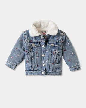 r&b Girls Floral Jacket with Button Closure-picture-46