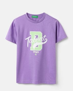 united colors of benetton Boys Printed Regular Fit Round T-Shirt-picture-16