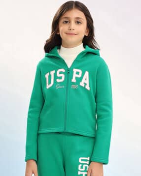 u.s. polo assn. Girls Logo Print Crew-Neck Hoodie-picture-35
