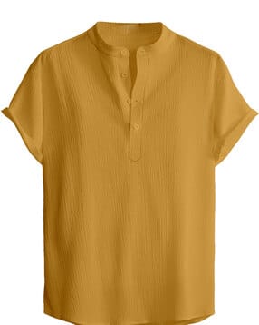 buda jeans co Men Regular Fit Short Kurta -picture-32