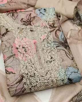 svaraa Women Embroidered 3-Piece Unstitched Dress Material-picture-32