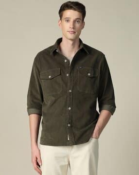 u.s. polo assn. Men Regular Fit Shirt with Spread Collar-picture-10