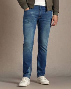 louis philippe Men Slim Fit Mid Washed with Fly-Button Closure-picture-13