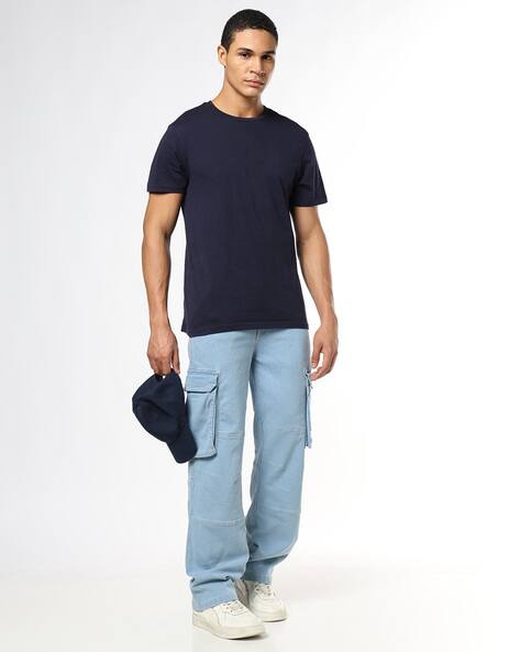 Buda Jeans Co Men Denim Baggy Cargos