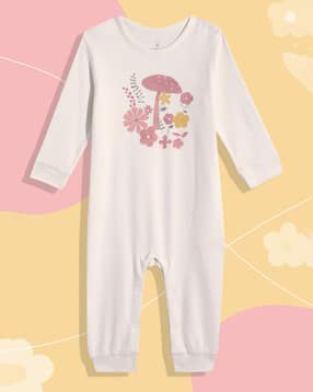 mothercare Girls Autumn Charm Print Romper-picture-29