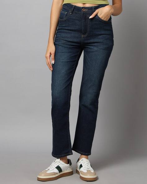 Killer Women Mid-Rise Straight Jeans