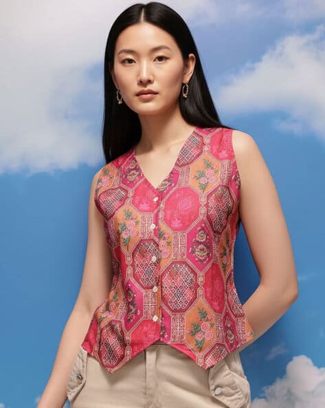 Fyre Rose Women Graphic Print Relaxed Fit Top