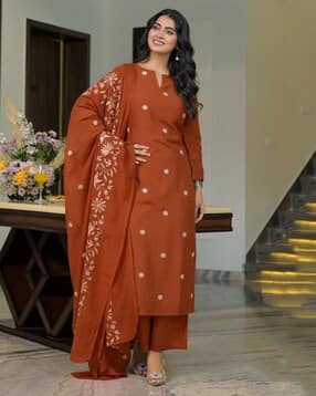 kiana house of fashion Women Floral Straight Kurta Set-picture-10