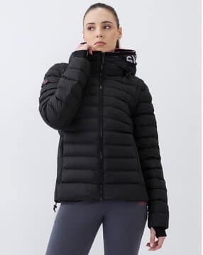 superdry sport Women Racer Regular Fit Hooded Jacket-picture-24