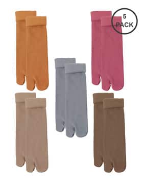 gialon Women Pack of 5 Low Cut Mid-Calf Length Socks-picture-20