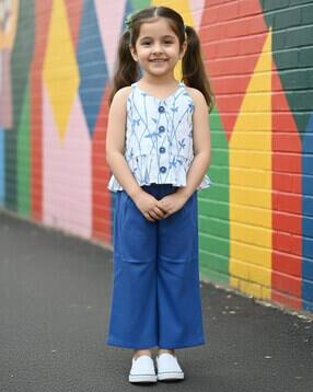 Girls Self-design Top with Pant Sets-image-18