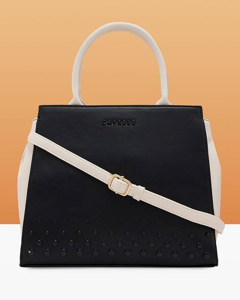 CAPRESE Women Donna Medium Satchel Bag with Detachable Strap