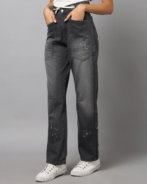 Killer Women Mid-Rise Baggy Jeans