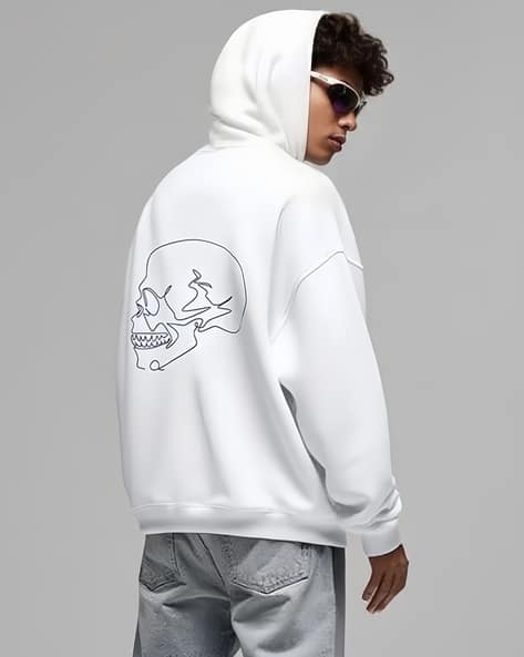 Buy White Sweatshirt & Hoodies for Men by Styli Online | Ajio.com