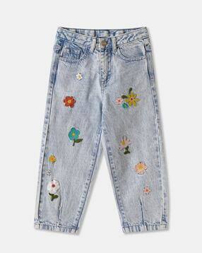 r&b Girls Cotton Embroidery Leggings-picture-13