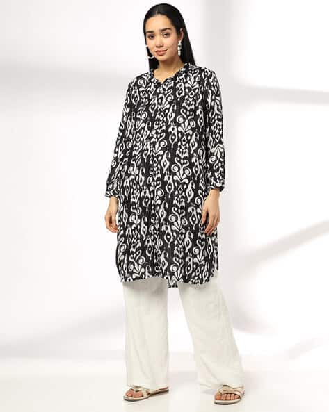 Women Block-Print A-Line Kurta