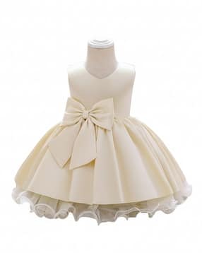 styleconnect Girl V-Neck Fit & Flare Dress-picture-49