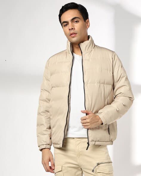 JOHN PLAYERS JEANS Men Quilted Regular Fit Jacket