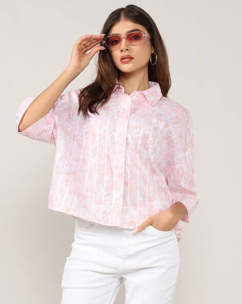 Lee Cooper Women All-Over Print Boxy Fit Shirt