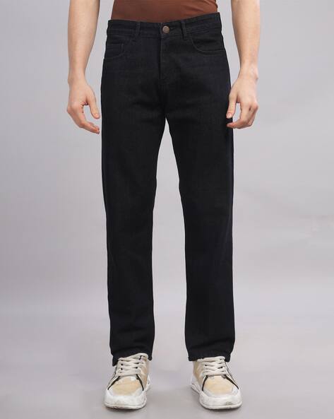 Buda Jeans Co Men Relaxed Fit Jeans with Fly-Button Closure
