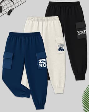 Pack of 3 Boys Cargo Pants with Elasticated Waist-image-7