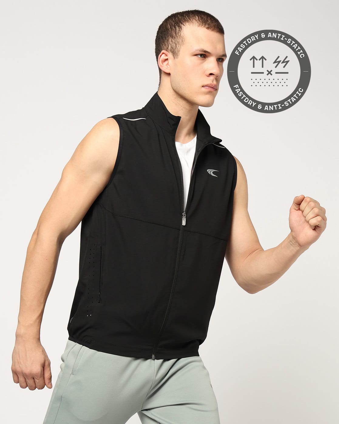 Buy PERFORMAX Men Regular Fit Zip-Front Jacket Online | Ajio.com